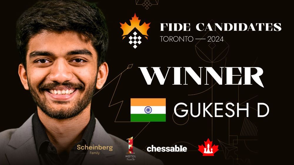 D Gukesh is the winner of FIDE Candidates 2024 | Photo: FIDE