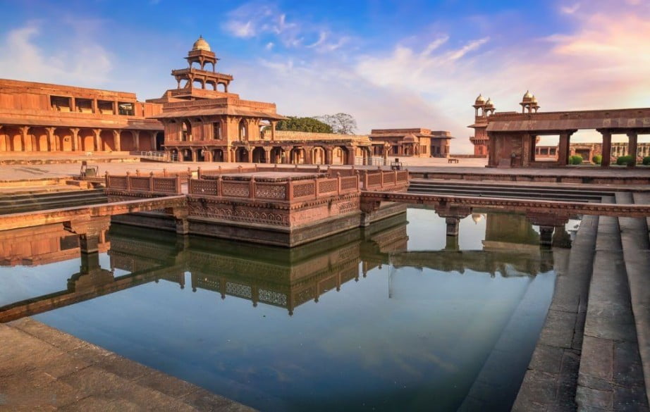 Fatehpur Sikri, Agra, Built by the Mughal Emperor Akbar in the 16th century. UNESCO World Heritage Sites