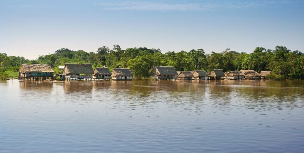 Typical Settlement In Amazonas Landscape