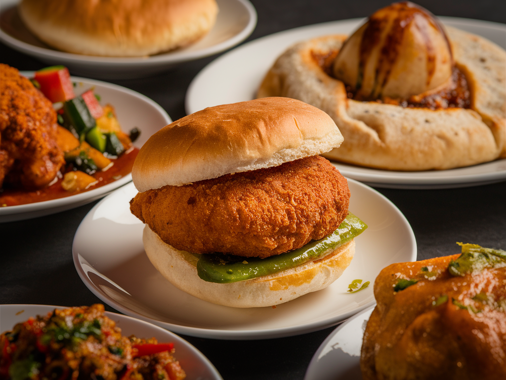vada pav, misal pav, puran poli of Maharashtra
