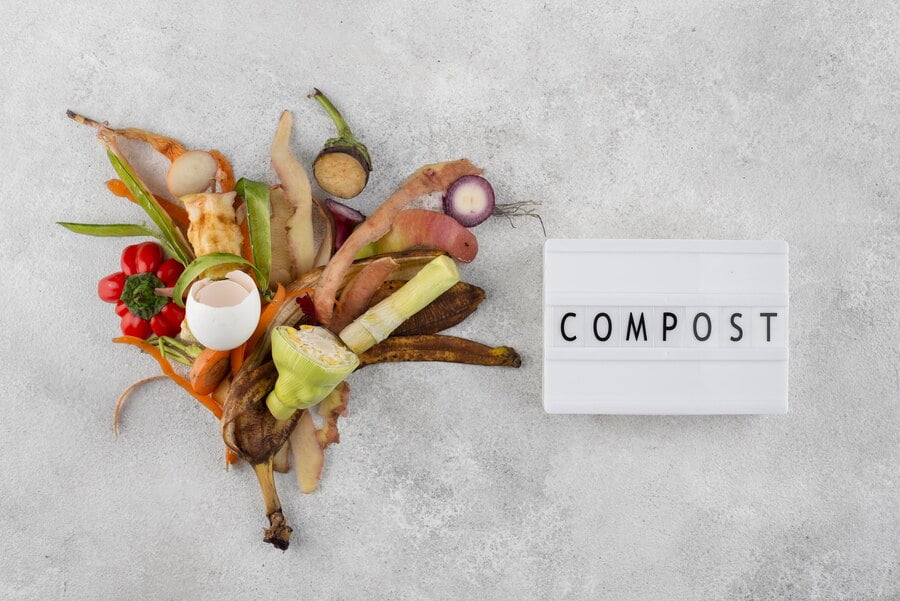 decomposing organic matter in landfills.