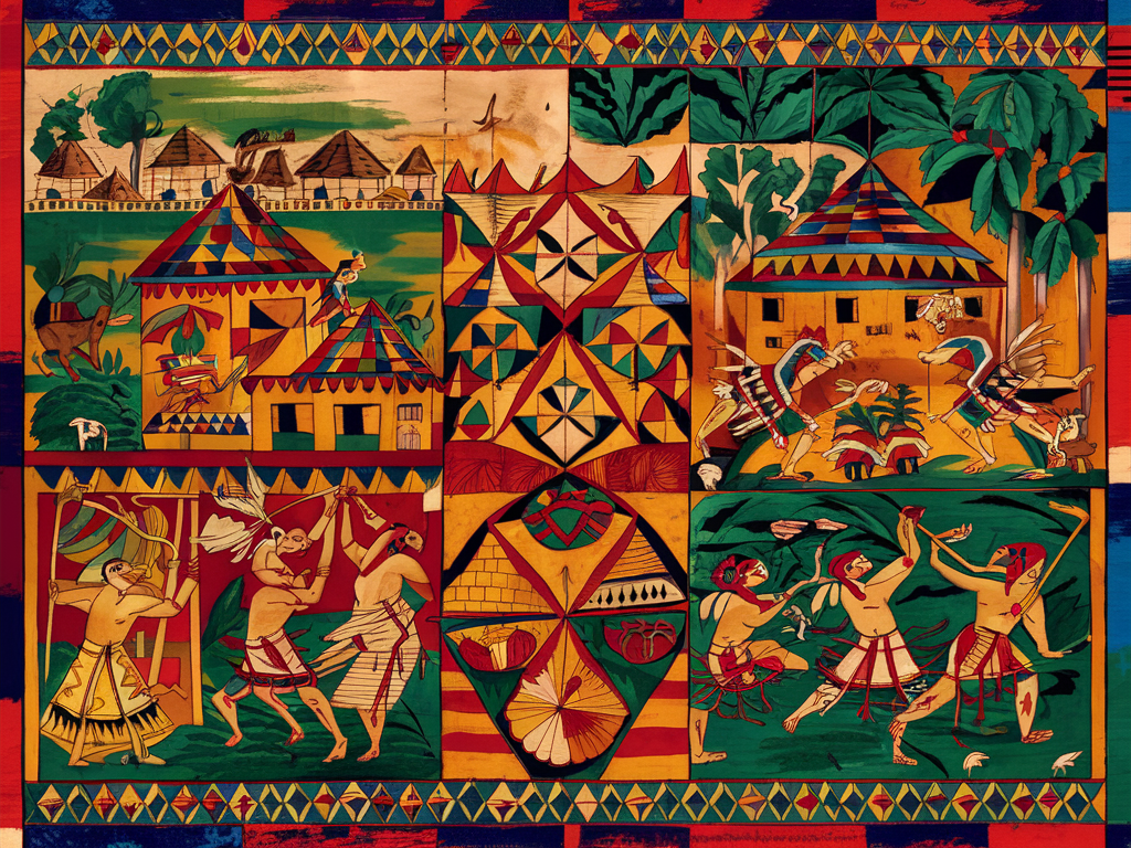 Warli paintings, originating from the Warli tribe of Maharashtra.