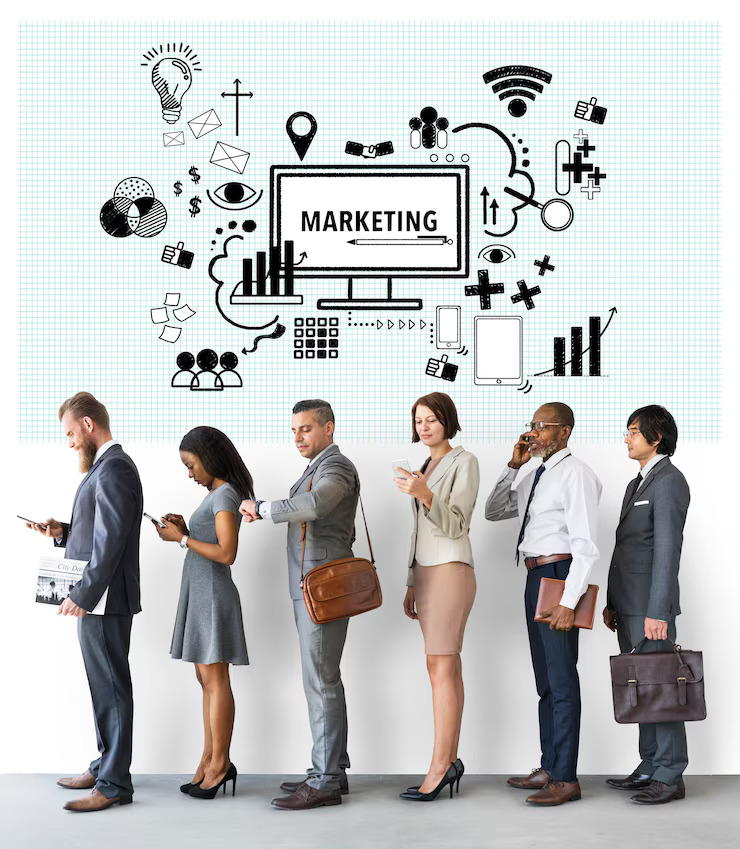 Marketing Computer Sign Symbol Concept