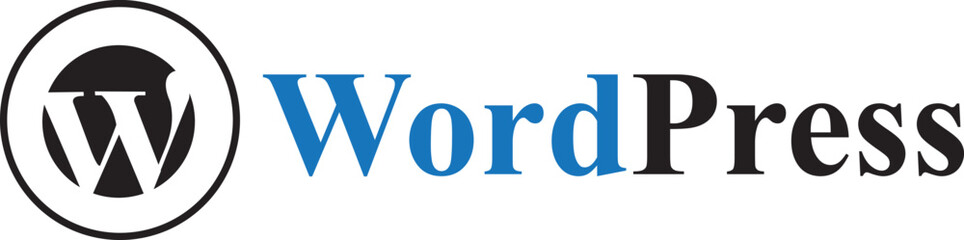 Wordpress social logo on white background (source: stock adobe)