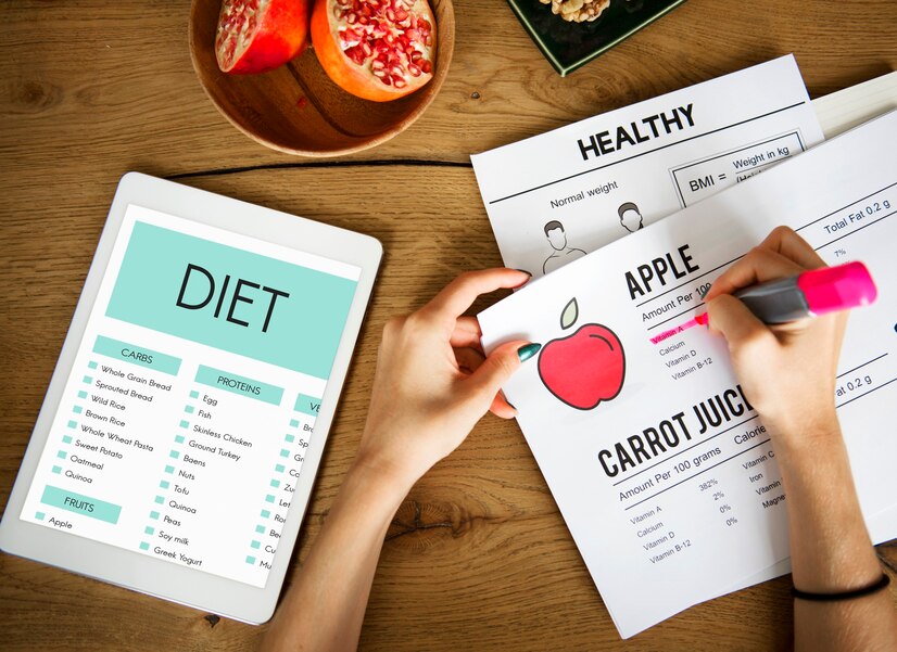 Nutrition and healthy food concept